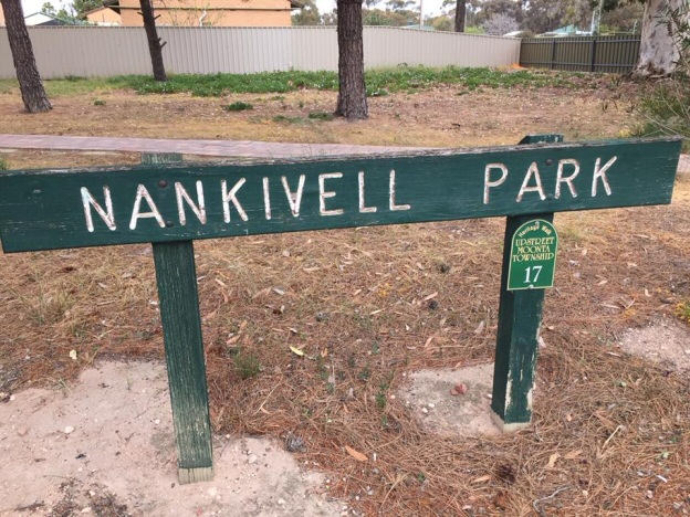 Nankivel Park sign in Moonta Australia