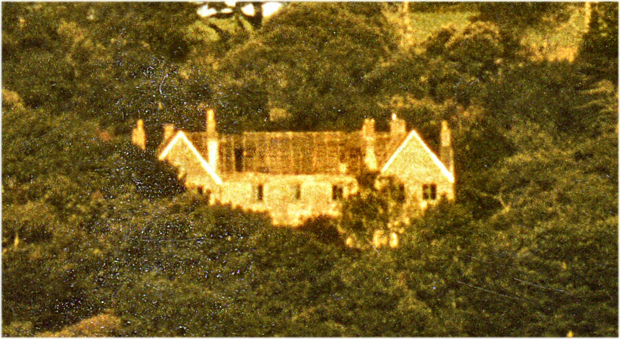 Nankeval House before demolition. Near St Columb  Major Cornwall